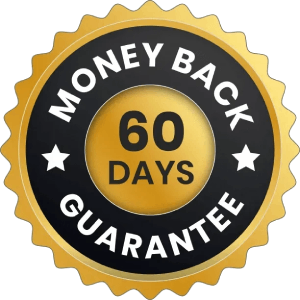 AquaPeace 60 day money back guarantee badge